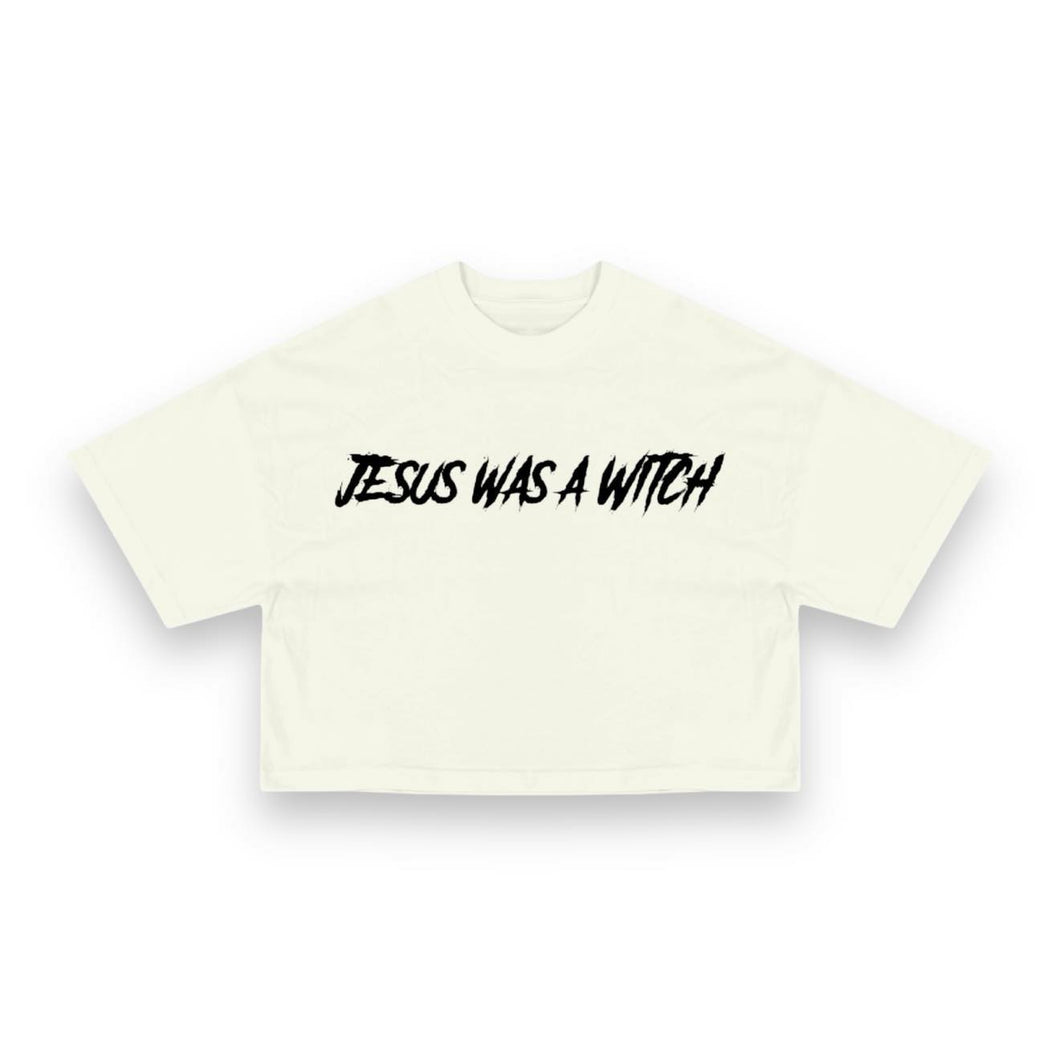 JESUS WAS A WITCH Crop Tee