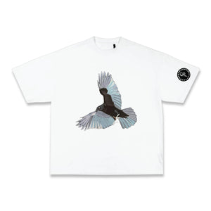 Crow Affect T-Shirt in white by Carousel Project