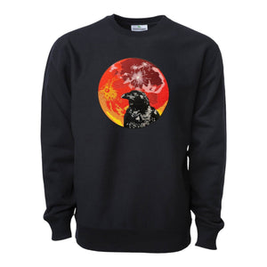 Blood Moon Crow Crewneck by Carousel Project