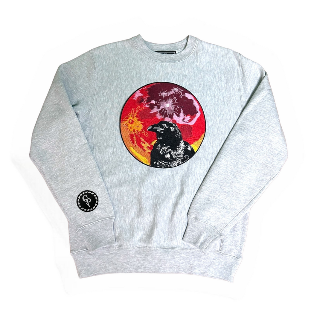 Blood Moon Crow Crewneck by Carousel Project