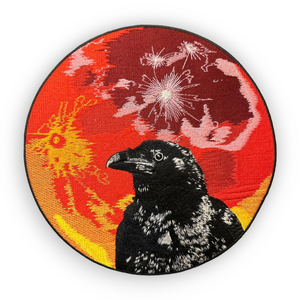 Blood Moon Crow Patch 10"